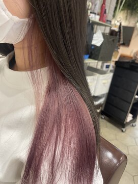 リッシュヘアー 箕面店(Riche hair) オリーブグレージュ×アメリカンピンク