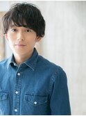 くせ毛ランダム短髪パーマ髪ウェットヘアD