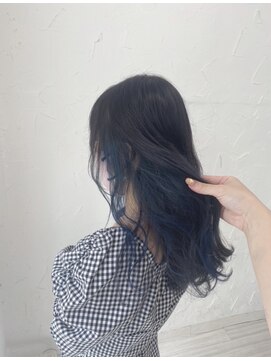 プライズ 表参道原宿店(prize) インナーカラーブルーブラックディープシーイルミナサファイア