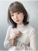 くびれミディアム_チェリーブラウンフェミニンロング_9364
