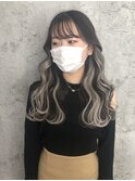 インスタ人気☆大人可愛いインナーエクステ☆ホワイトグレージュ