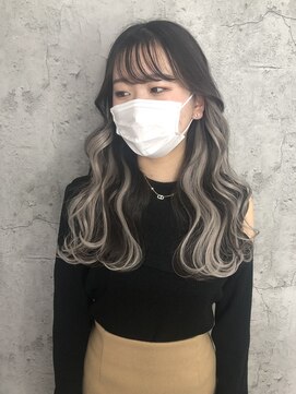 ルーツアイリー 心斎橋(ROOTS IRIE) インスタ人気☆大人可愛いインナーエクステ☆ホワイトグレージュ