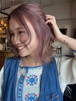 エルジン ヘアドレッサー ショップ(ELGIN HAIR DRESSER SHOP) 【saya】mauve pink× medium hair