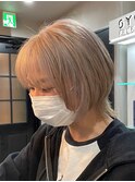 ショートウルフ×ブロンド