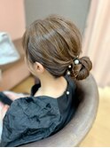 お団子ヘアアレンジ