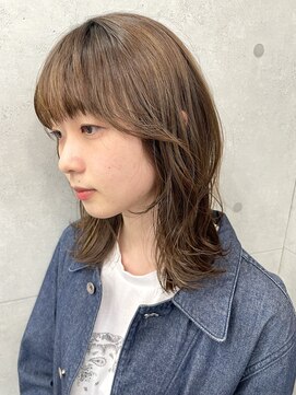 チョキチョキ長蔵(choki choki 長蔵) アッシュベージュ/アッシュ/ベージュ/顔まわりカット