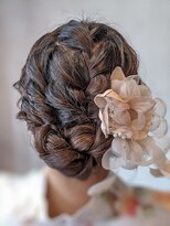 サクライ美容室&nbsp;編み込みアップ