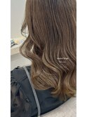 柔らか透明感マロンベージュ#髪質改善#草津#ダブルカラー#韓国