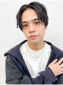 王道メンズショート☆無造作ツイストパーマセンターパート