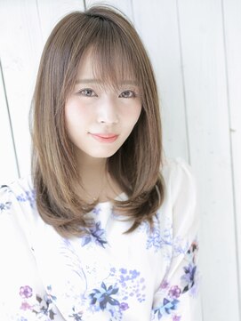 アグ ヘアー マルス 伊敷店(Agu hair mars) 大人かわいい◎前髪あり×ミディアム