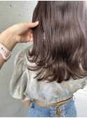 ナチュラルベージュ なみなみウェーブロング20代30代艶感