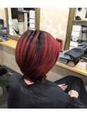 ショートボブ バレイヤージュ