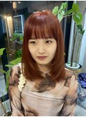 20代/30代/オレンジカラー/ブリーチカラー