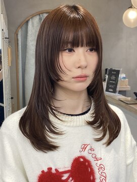 ロンドアジュール 横浜(Lond azur) ロングの方必見！顔周りレイヤーでトレンド韓国ヘア叶います！