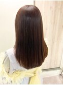 透明感ブラウンカラー/髪質改善トリートメント