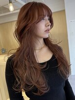 バベル アット フルリール 甲子園口(BABEL at fleurir) 暖色ピンクベージュの前髪ありレイヤーカット