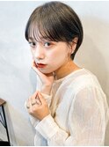 ショート/丸みショート/暗髪/似合わせカット/20代３０代