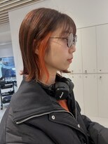 ナンバースリー 溝の口店(Number Three)&nbsp;春色オレンジ/インナーカラー【N°3溝の口】