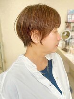 ジアン バイ ミルボン 西宮ガーデンズプラス(GIEN by milbon) 白髪ぼかしカラー/オレンジベージュ/ショートカット/末吉 海斗