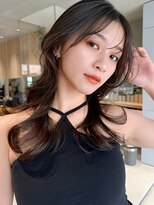 ミンクス 銀座店(MINX) 【MINX】くびれヘア+くすみベージュハイライトカラー_銀座