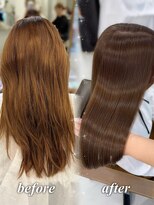 ハピネス 梅田茶屋町店(HAPPINESS)&nbsp;韓国風/レイヤーカット/顔周り/顔まわり/髪質改善/ベージュ