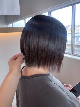 ナチュラルボブ×アッシュグレージュ◎