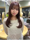 ココアブラウン[前髪カット/レイヤー/レイヤーカット/髪質改善］