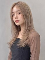 トリニティ(trinity) ブリーチ メルティーカラー ペールベージュ レイヤーカット 沖縄