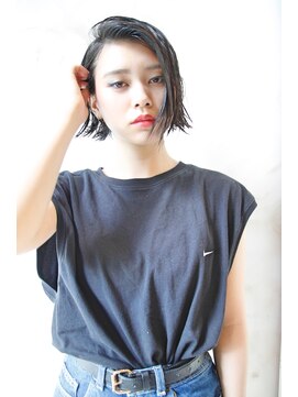 ブーケ(BOUQUET) 前下がりボブ　重めスタイル大人かわいい黒髪