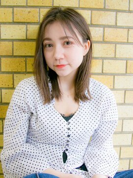 ルティア(Lutia) センターパート シースルーバング