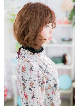 ミック ヘアアンドビューティー 大山店(miq  Hair&Beauty) エアリーカールで魅力的に！ふんわりミディ