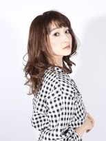 デイジー インデックスヘア 大島店(DAISY index hair) アッシュブラウン×大人かわいい×ネイビーカラー×セミディ