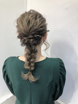 ジゼル(GiseL) 【GiseL】編みおろしアレンジ/ヘアセットヘアアレンジ