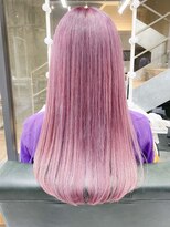 デイズ(days)&nbsp;可愛い暖色系カラー☆ブリーチピンクベージュ艶カラー