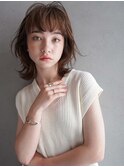 くびれ/ウルフカット/前髪カット/マロンベージュ/髪質改善/30代