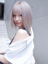 ディア(.eer)&nbsp;前下がりボブ☆トリプルカラー/ダブルカラー/ケアブリーチ/夏