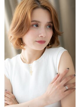 カバーヘア ブリス 志木南口駅前店(COVER HAIR bliss) かきあげ前髪ジェシカライツＡラインボブZ志木10代20代30代