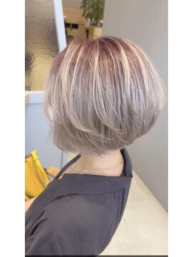 アース コアフュールボーテ ふじみ野店(EARTH coiffure beaute) デザインインナーブリーチハイライトバレイヤージュ
