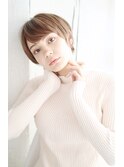 ふんわりトップのハンサムショート