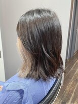 ヘアアンドメイク エジェリ(hair&make egerie) ミルクティーインナーカラー・ミディアムボブ