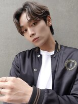 フィフス(fifth)&nbsp;ワンカールパーマ/センターパート/韓国/メンズウルフ