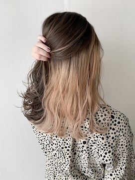 ライフ 忍ケ丘店(Lyfe) インナーカラーベージュホワイト_くびれヘアビタミンカラー_127