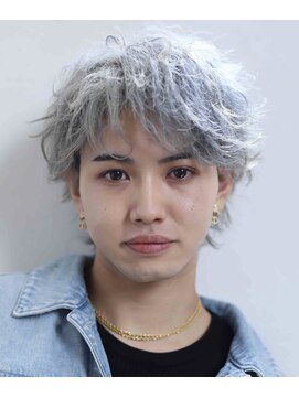 スペシャルオオサカ 難波店(Special OSAKA) 【Special OSAKA】メンズホワイトハイライトスパイキーショート