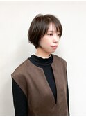 《TOPHAIR 玉島店/ ベリー》丸みショート×カーキベージュカラー