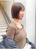 【CAF 照下 イメチェン 似合わせカット ミニボブ】