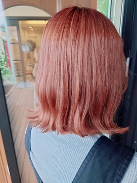 ルシードスタイル リム(LUCIDO STYLE Rim) アプリコットオレンジ×切りっぱなしボブ