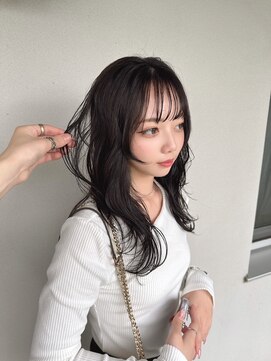 ワンズ リー 上大岡店(One's ly) レイヤーカット/ウェットヘア/オリーブベージュ[上大岡]