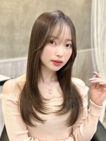 ユニコ(unico)&nbsp;韓国風/レイヤー/小顔/前髪カット/髪質改善/グレージュ/透明感