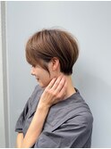 ショートボブ髪型30代40代50代前髪あり前髪なし面長丸顔【倉田】