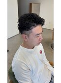 オールバックパーマ